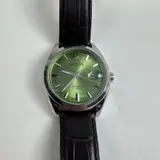 Bulova $450 Surveyor 96B427 Green Dial Leather Automatic Men's Watch 39mm - Thumbnail 6