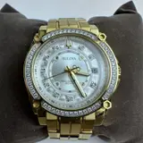 Bulova Icon $2395 62 Diamonds 0.84ctw Gold Tone 40mm Watch 98J120 - Thumbnail 5
