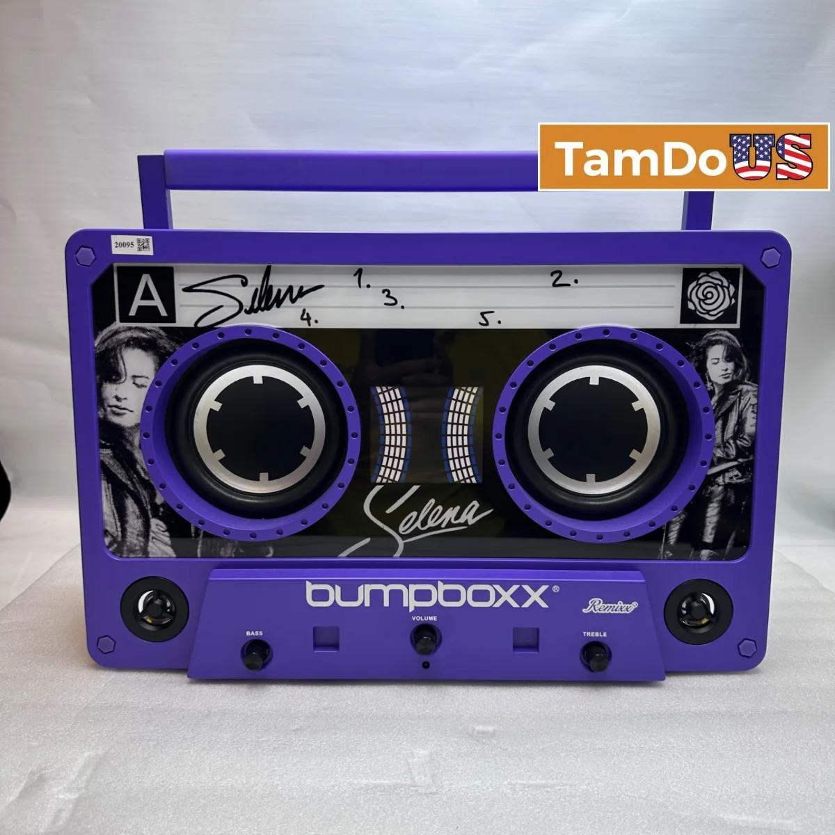 Bumpboxx Remix Selena Limited Edition Bluetooth Boombox Speaker Purple - Photo 1 - Real photo at TamDoUS Salt Lake City