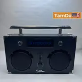 Bumpboxx Ultra Retro Bluetooth Boombox Portable Speaker Black FOR Outdoor Party - Thumbnail 1