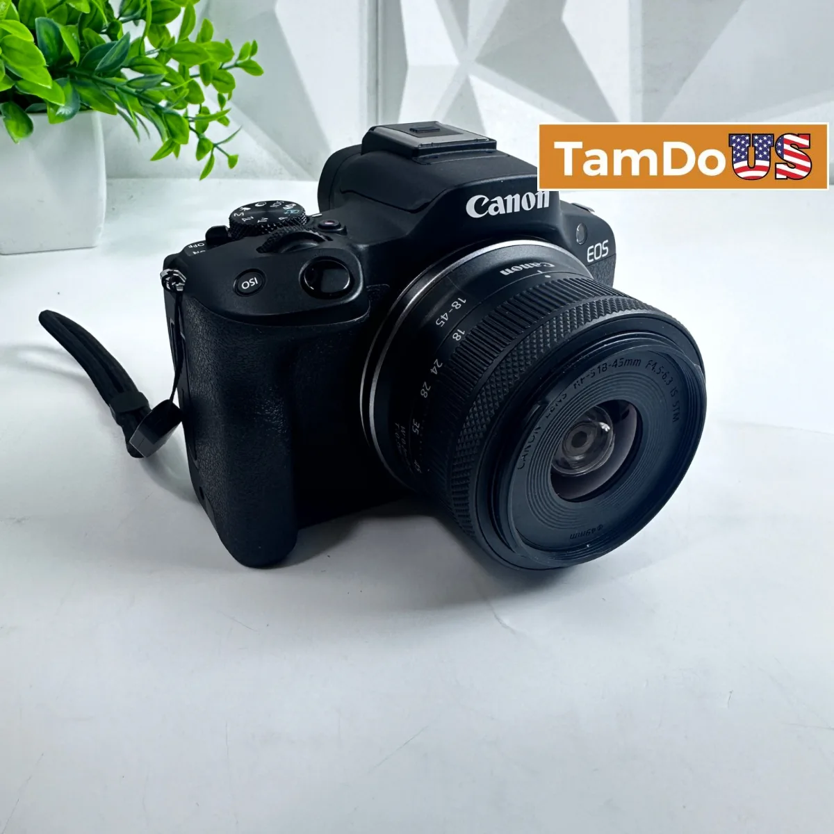 Canon EOS R50 Mirrorless Camera Body Kit with RF-S 18-45mm IS STM Lens Black - Photo 1 - Real photo at TamDoUS Salt Lake City
