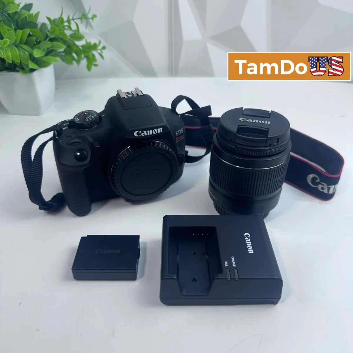 Canon EOS Rebel T7 DSLR Camera with EF-S 18-55mm IS II Lens Kit - Photo 1 - Real photo at TamDoUS Salt Lake City