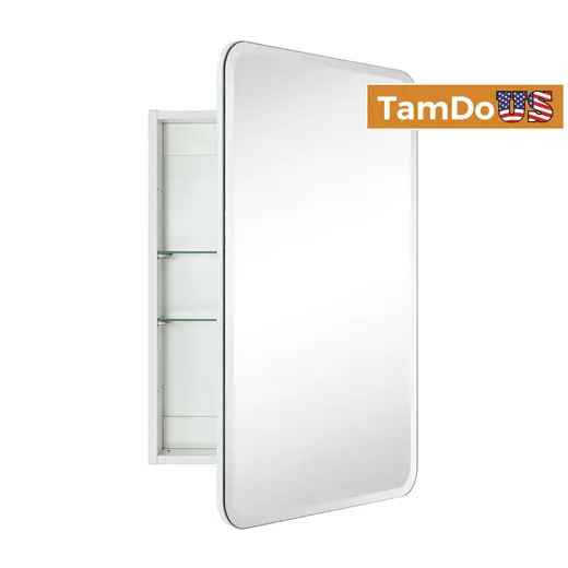 (chua co vi )tri TEHOME Claytin 20x30 White Mirrored Medicine Cabinet Soft Close Surface/Recessed at TamDoUS Taylorsville