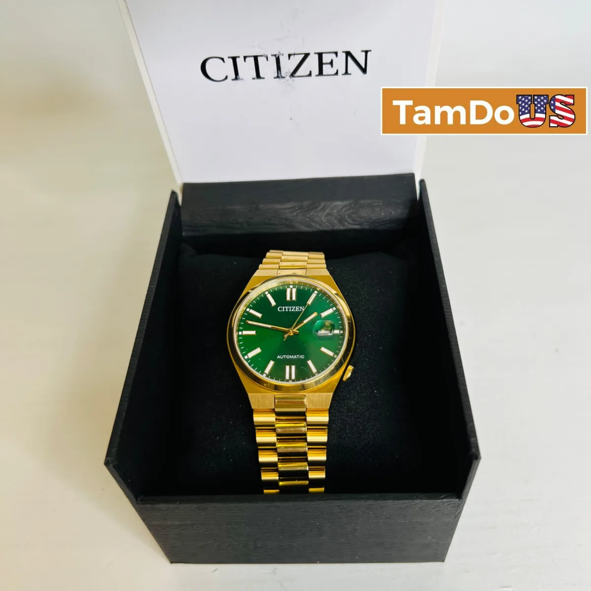 Citizen $525 Tsuyosa Automatic Green Dial Gold-Tone Men's Watch 40mm NJ0152-51X - Photo 1 - Real photo at TamDoUS Salt Lake City