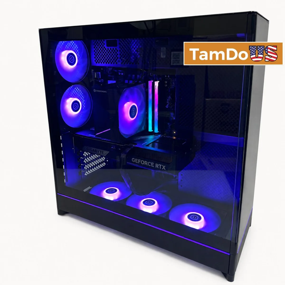 CyberPowerPC Gaming Desktop, i9-14900F, 32GB DDR5, 1TB SSD, RTX 5070 Ti 16GB - Photo 1 - Real photo at TamDoUS Salt Lake City