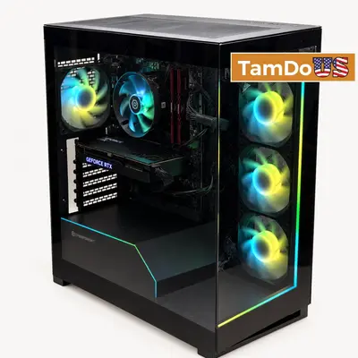 CyberPowerPC Gaming Desktop, Ryzen 5 5500, 16GB DDR4, 1TB SSD, RTX 4060 Ti 8GB at Desktops & All-in-Ones in good condition