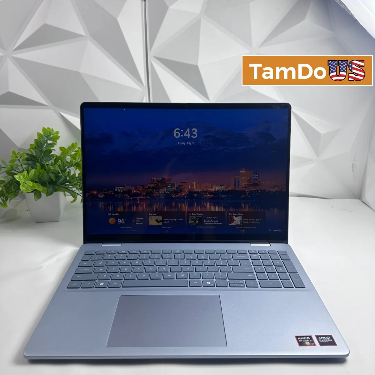 Dell 16 Plus DB16255 16" FHD+ Ryzen AI 7 350, 32GB DDR5, 1TB SSD, Radeon 860M - Photo 1 - Real photo at TamDoUS Salt Lake City
