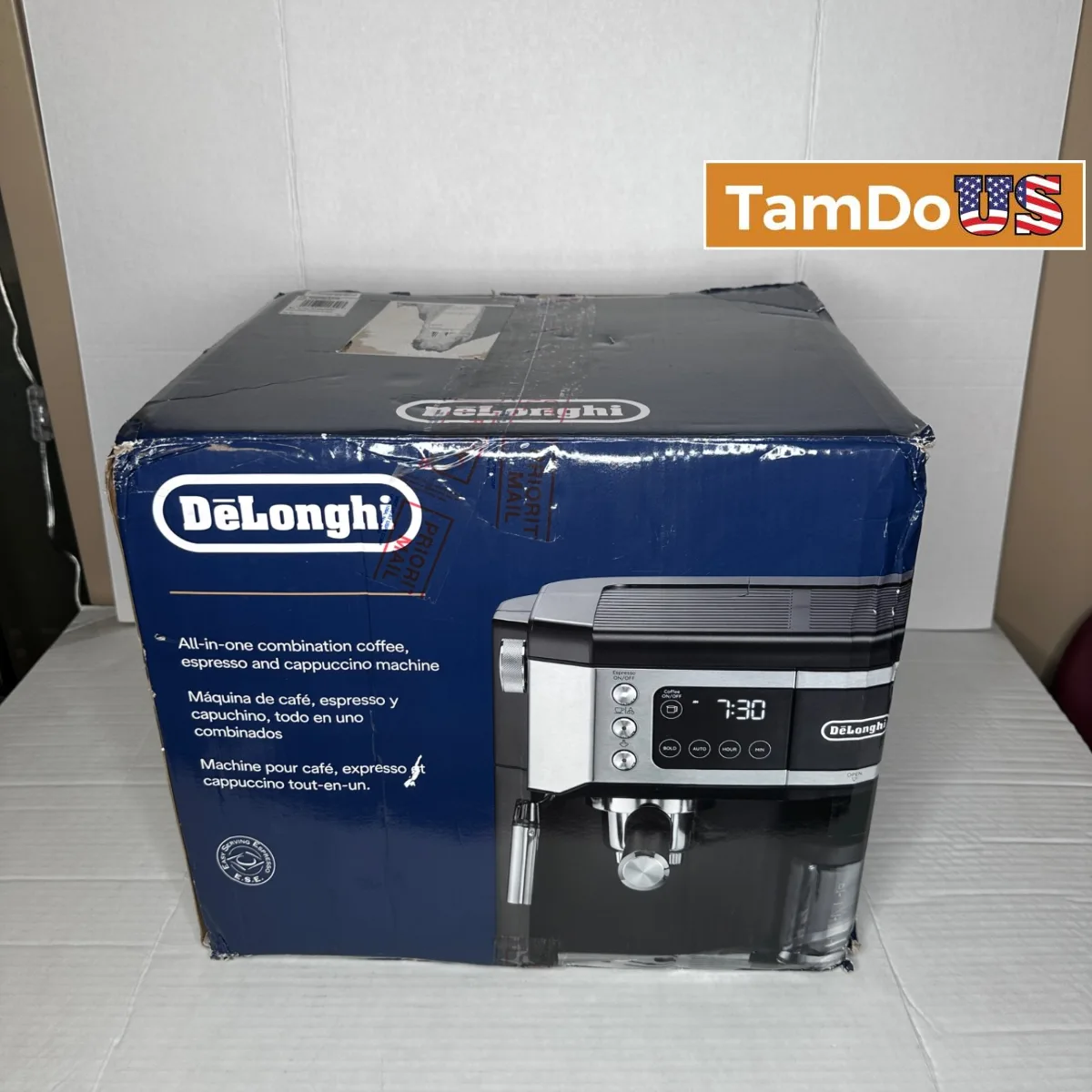 DeLonghi COM530M All-in-One Coffee Espresso Cappuccino Maker Glass Carafe 10 Cup - Photo 1 - Real photo at TamDoUS Salt Lake City
