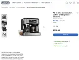 DeLonghi COM530M All-in-One Coffee Espresso Cappuccino Maker Glass Carafe 10 Cup - Thumbnail 2