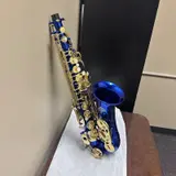 EASTROCK Dark Blue/Golden Alto Saxophone E Flat Sax Full Kit w/ Case - Thumbnail 2
