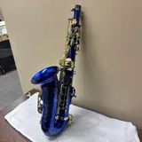 EASTROCK Dark Blue/Golden Alto Saxophone E Flat Sax Full Kit w/ Case - Thumbnail 3