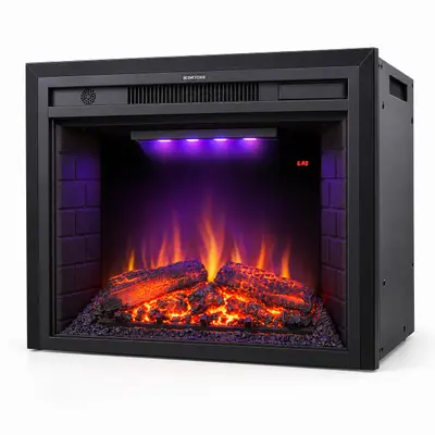 EdenDirect 30.51-in W Black Wall-Mount LED Fireplace at Home Improvement in new_open_box condition