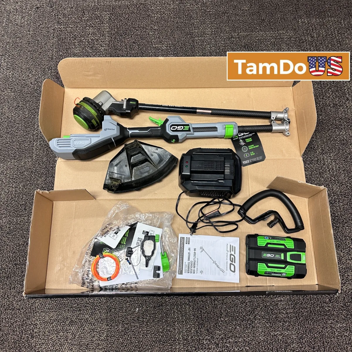 EGO Power+ ST1621T 16" Cordless String Trimmer Powerload Carbon Fiber 2.5Ah Kit - Photo 1 - Real photo at TamDoUS Salt Lake City