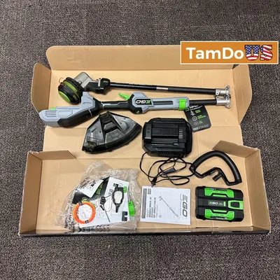 EGO Power+ ST1621T 16" Cordless String Trimmer Powerload Carbon Fiber 2.5Ah Kit at Yard, Garden & Outdoor Living in excellent condition