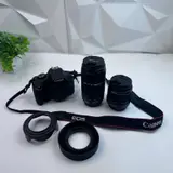 Canon EOS Rebel T7 DSLR Camera Premium Kit 18-55mm & 75-300mm Lenses WiFi Bundle - Thumbnail 2