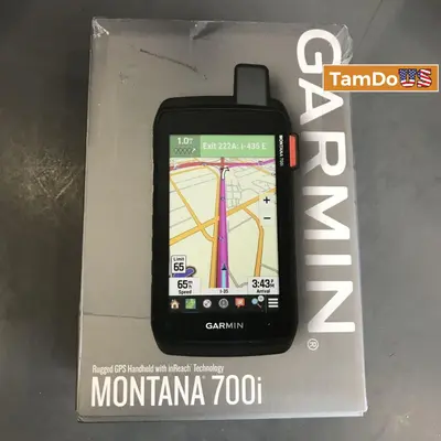 Garmin Montana 700i Handheld GPS Satellite Communicator inReach Topo Maps at Vehicle Electronics & GPS in new_open_box condition