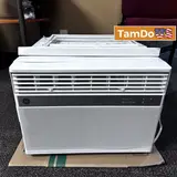 GE 14000 BTU Smart Window Air Conditioner Unit 115V Fits 700 Sq Ft Room Wi-Fi - Thumbnail 1