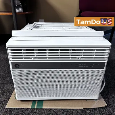 GE 14000 BTU Smart Window Air Conditioner Unit 115V Fits 700 Sq Ft Room Wi-Fi at Heating, Cooling & Air in good condition