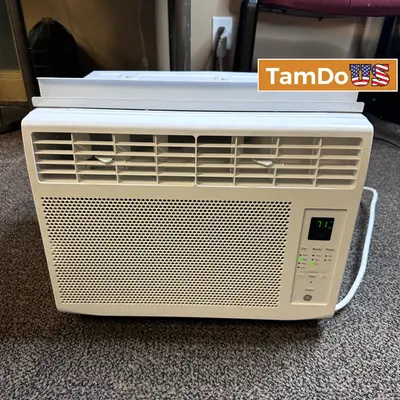 GE 6000 BTU Window Air Conditioner AC Unit 115V AWCS06BWB1 Up to 250 Sq Ft at Heating, Cooling & Air in fair condition