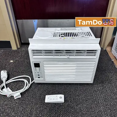 GE 6000 BTU Window Air Conditioner AC Unit 115V AWFS06BWL1 Up to 250 Sq Ft at Heating, Cooling & Air in good condition