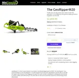 GeoRipper $2499 GR520 74cc 4.7HP Handheld Gas Powered Mini Trencher Kit - Thumbnail 2