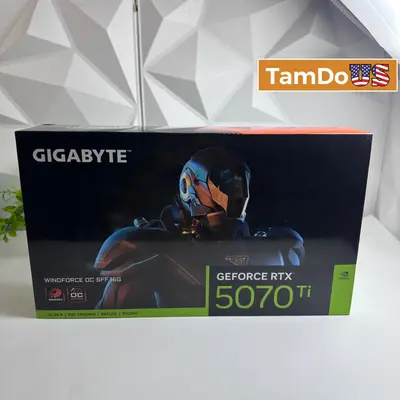 GIGABYTE GeForce RTX 5070 Ti WINDFORCE OC SFF 16GB GDDR7 Graphics Card 3X Fans at Computer Components & Parts in new_open_box condition