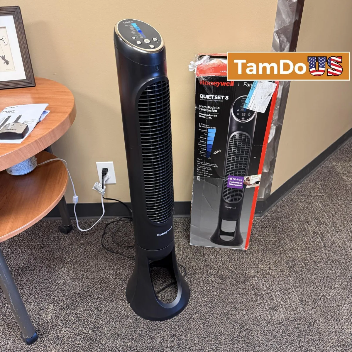 Honeywell QuietSet 8 Whole Room Tower Fan, Oscillating, Remote Control - Photo 1 - Real photo at TamDoUS Salt Lake City