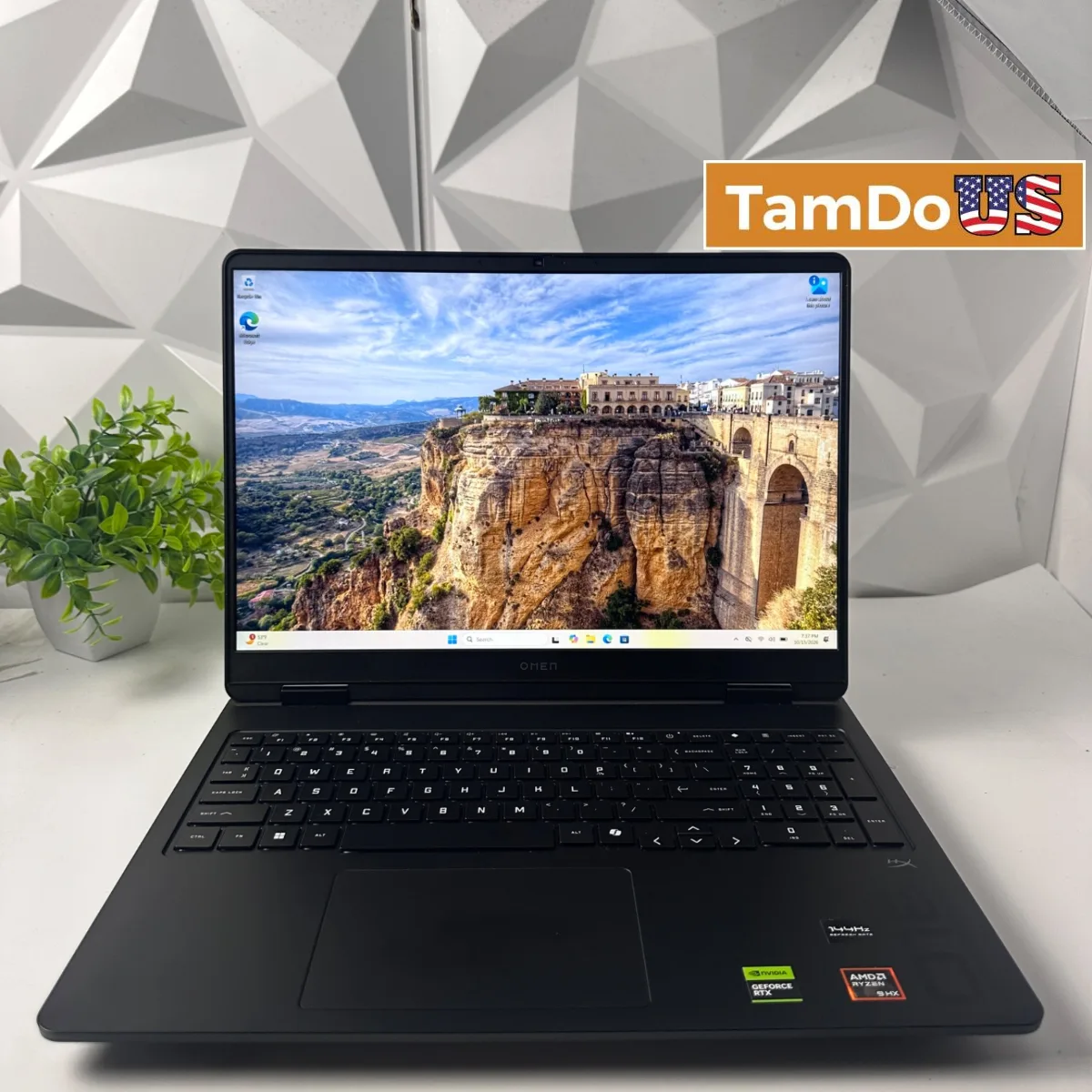 HP OMEN 16 Gaming Laptop, 16" FHD 144Hz, Ryzen 9 8940HX, 32GB, 1TB, RTX 5060 8GB - Photo 1 - Real photo at TamDoUS Salt Lake City