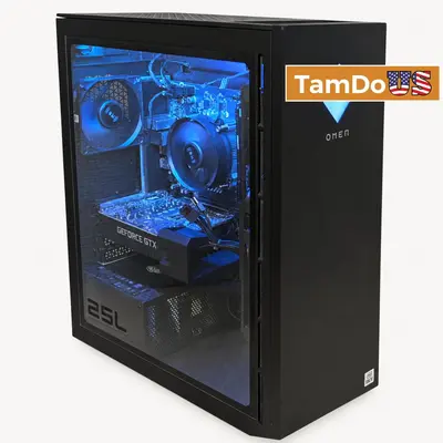 HP OMEN 25L Gaming Desktop, Core i5-10400, 8GB, 512GB SSD, GTX 1660 SUPER at Desktops & All-in-Ones in good condition