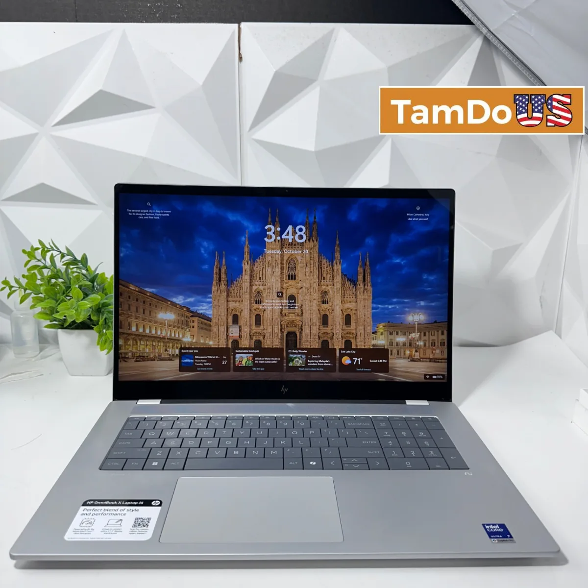 HP OmniBook X 17.3" FHD Touch Laptop, Core Ultra 7 256V, 16GB LPDDR5, 512GB SSD - Photo 1 - Real photo at TamDoUS Salt Lake City