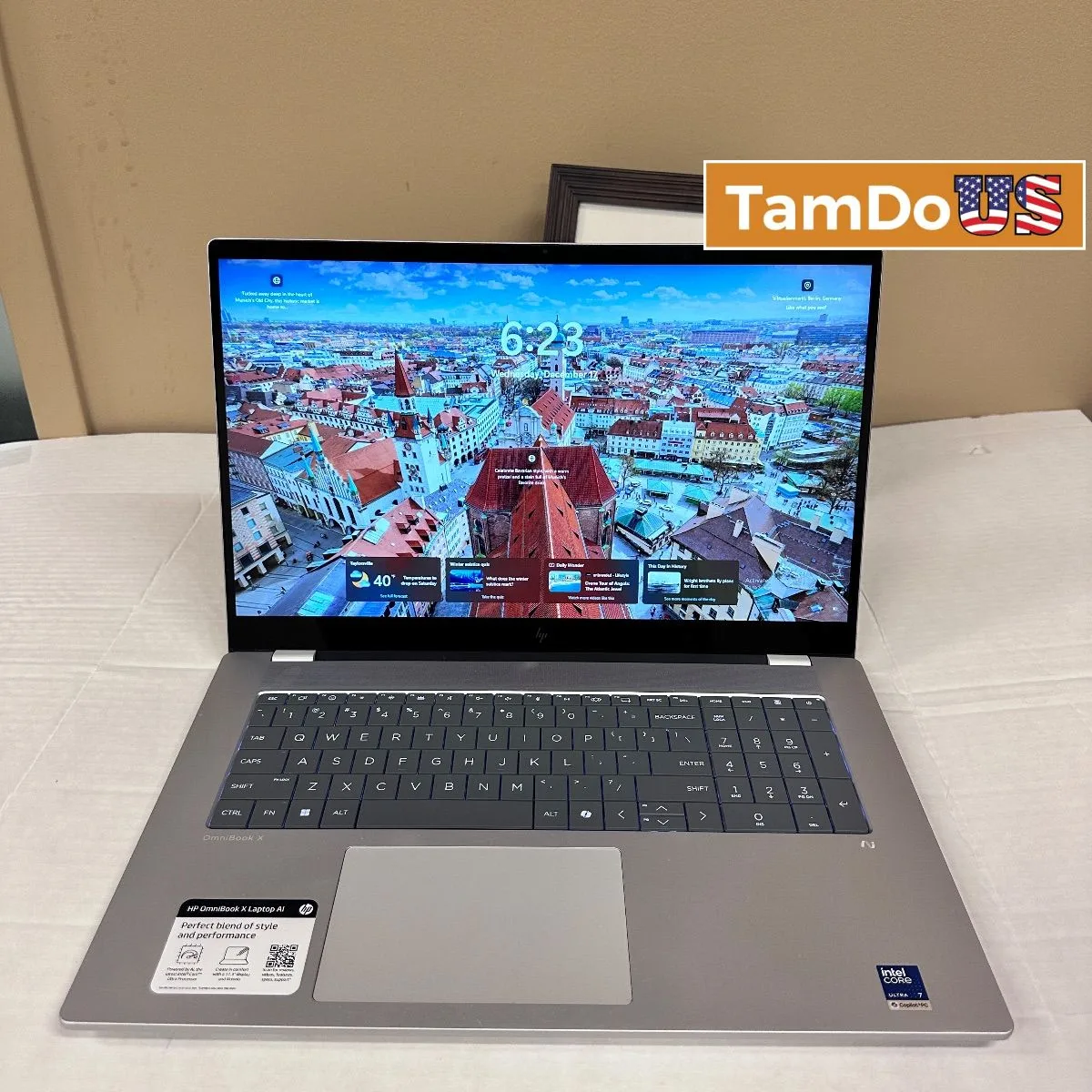 HP OmniBook X 17 Laptop, 17" Touchscreen, Ultra 7 256V, 16GB, 1TB SSD - Photo 1 - Real photo at TamDoUS Salt Lake City