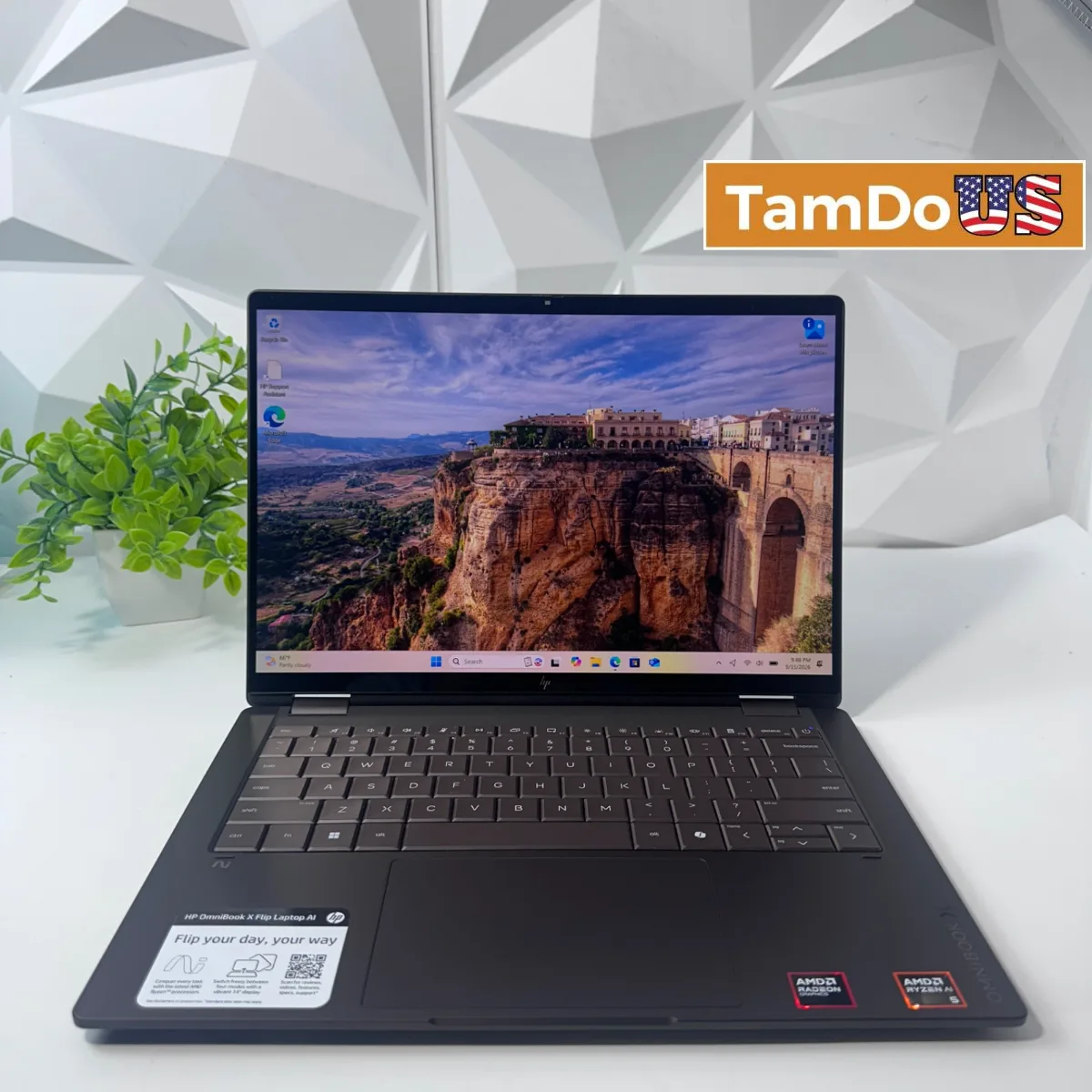 HP OmniBook X Flip 14-kc0013dx 14" 2K Touch, Ryzen AI 5 430, 16GB DDR5,512GB SSD - Photo 1 - Real photo at TamDoUS Salt Lake City