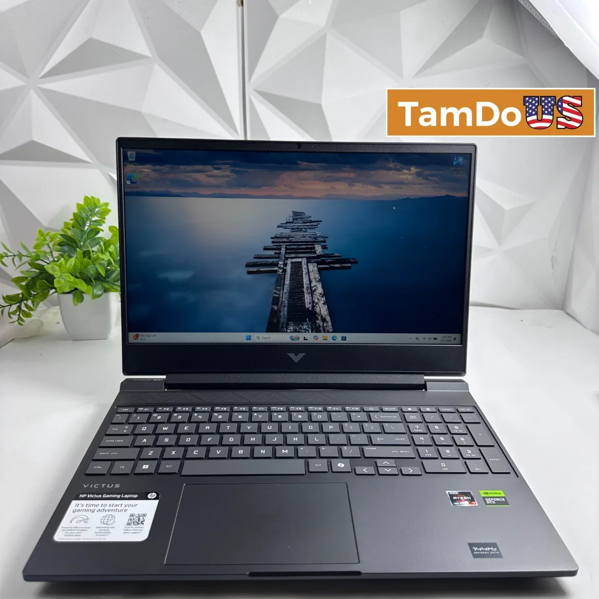 HP Victus 15-fb3093dx Gaming, 15.6" 144Hz, Ryzen 7 7445HS, 16GB, 1TB, RTX 4050 - Photo 1 - Real photo at TamDoUS Salt Lake City