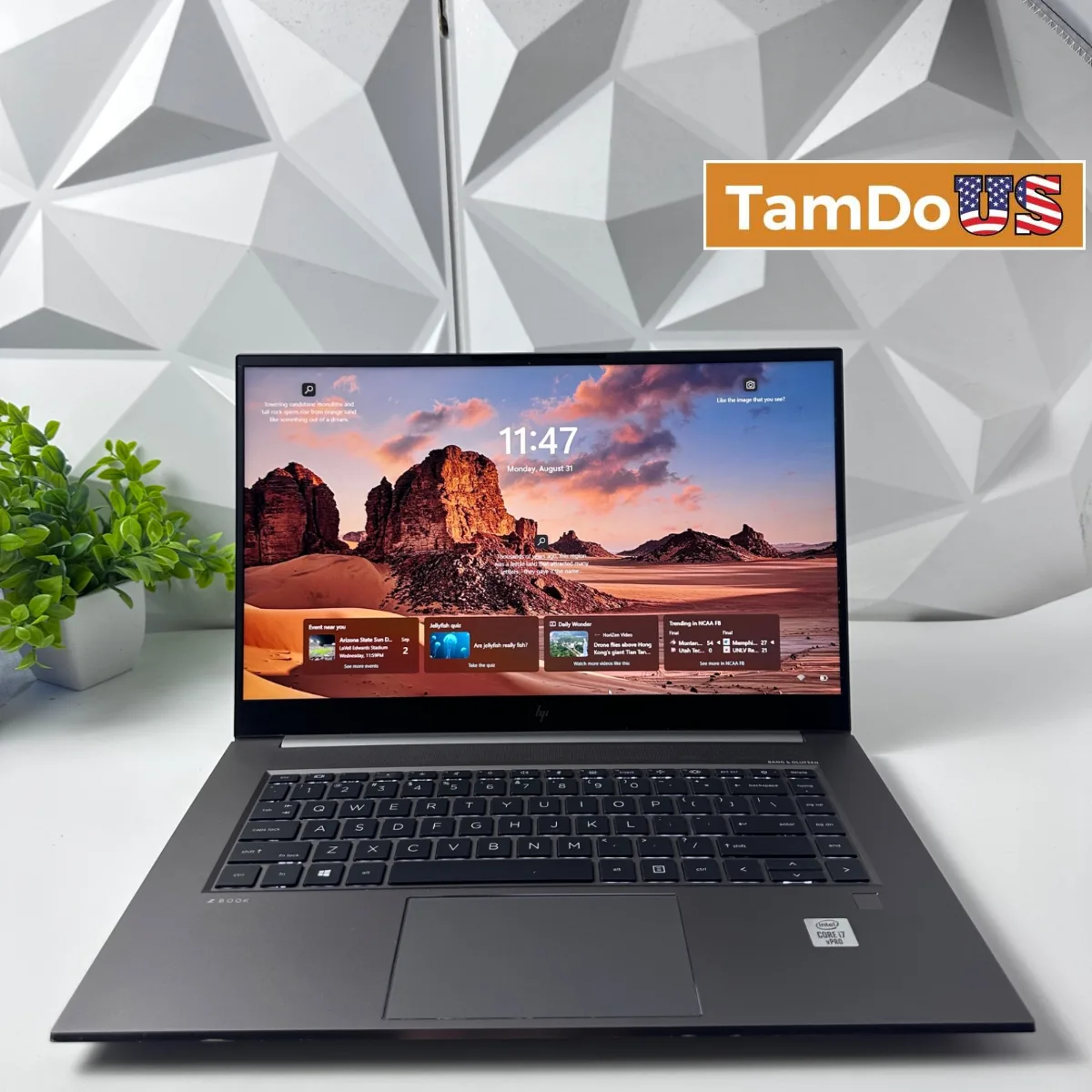 HP ZBook Studio G7 Laptop, 15.6" FHD, i7-10850H, 32GB, 2TB SSD, Quadro T2000 - Photo 1 - Real photo at TamDoUS Salt Lake City