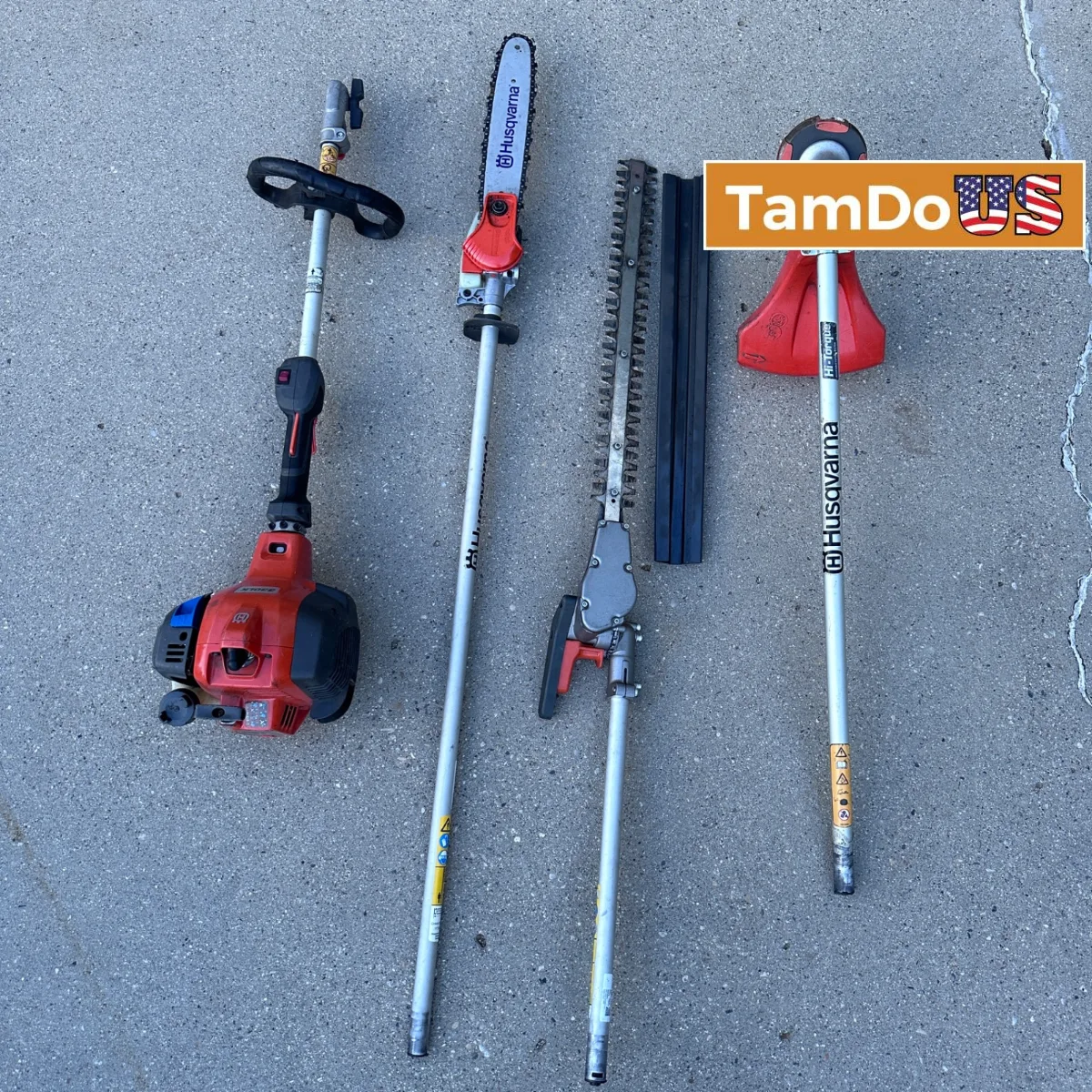 Husqvarna 330LK Gas Trimmer Combo Kit PA310 Pole Saw HA322 Hedge Trimmer Multi - Photo 1 - Real photo at TamDoUS Salt Lake City