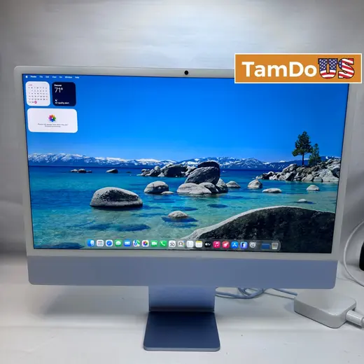 iMac (24-inch, 2024) Apple M4 Chip, 10-Core GPU, 16GB, 256GB, Blue at TamDoUS Taylorsville