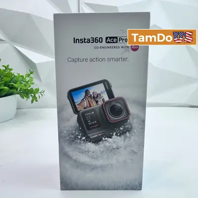 Insta360 Ace Pro 4K AI-Powered Action Camera Co-Engineered with Leica Black at Camcorders in new_open_box condition