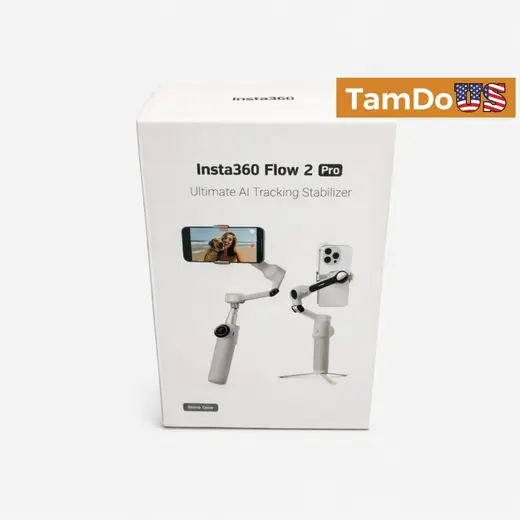 Insta360 Flow 2 Pro Ultimate AI Tracking Smartphone Stabilizer Gimbal Stone Gray at TamDoUS Taylorsville