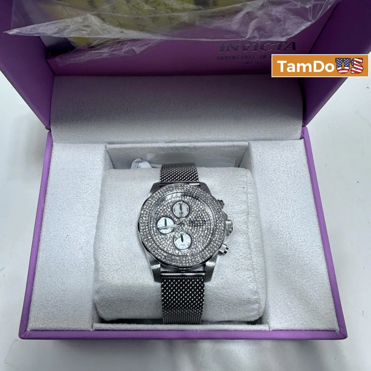 Invicta Pro Diver 35342 Women's Watch 40mm, Mother of Pearl Dial, Stainless Steel - Photo 1 - Real photo at TamDoUS Salt Lake City