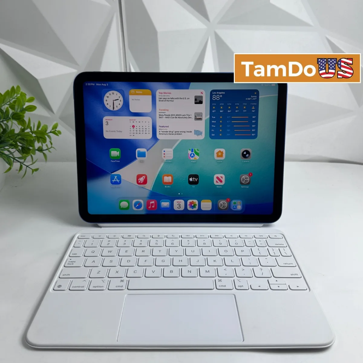 iPad (A16) 11th Gen | Wi-Fi Only | 128GB | Blue with Magic Keyboard Folio - Photo 1 - Real photo at TamDoUS Salt Lake City
