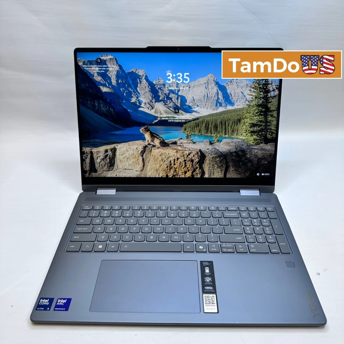 Lenovo Yoga 7 2-in-1 16" WUXGA Touchscreen Laptop, Ultra 5 226V, 16GB, 512GB SSD - Photo 1 - Real photo at TamDoUS Salt Lake City