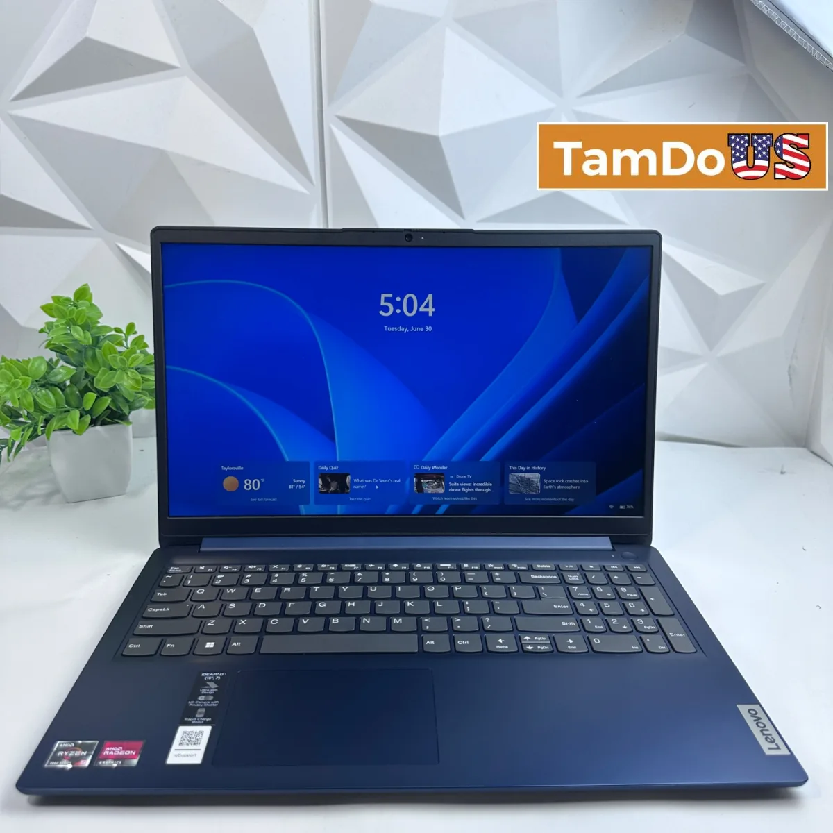 Lenovo IdeaPad 1 15 Laptop, 15.6" FHD, Ryzen 5 7520U, 8GB, 256GB SSD - Photo 1 - Real photo at TamDoUS Salt Lake City