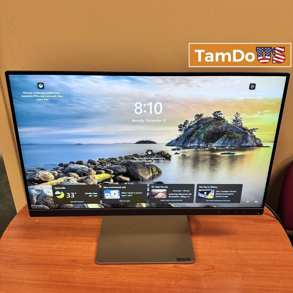 Lenovo Q24i-10 23.8" FHD IPS Monitor 75Hz AMD FreeSync Built-in Speakers 65F3 - Photo 1 - Real photo at TamDoUS Salt Lake City