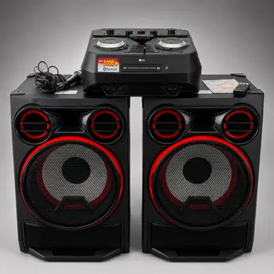 LG CK99 XBOOM Entertainment System Mini Hi-Fi Stereo Bluetooth 5000W Speakers at Portable Audio & Headphones in excellent condition
