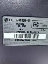 LG UltraGear 27GR83Q-B 27" QHD 2560x1440 240Hz 1ms IPS Gaming Monitor G-SYNC - Thumbnail 6