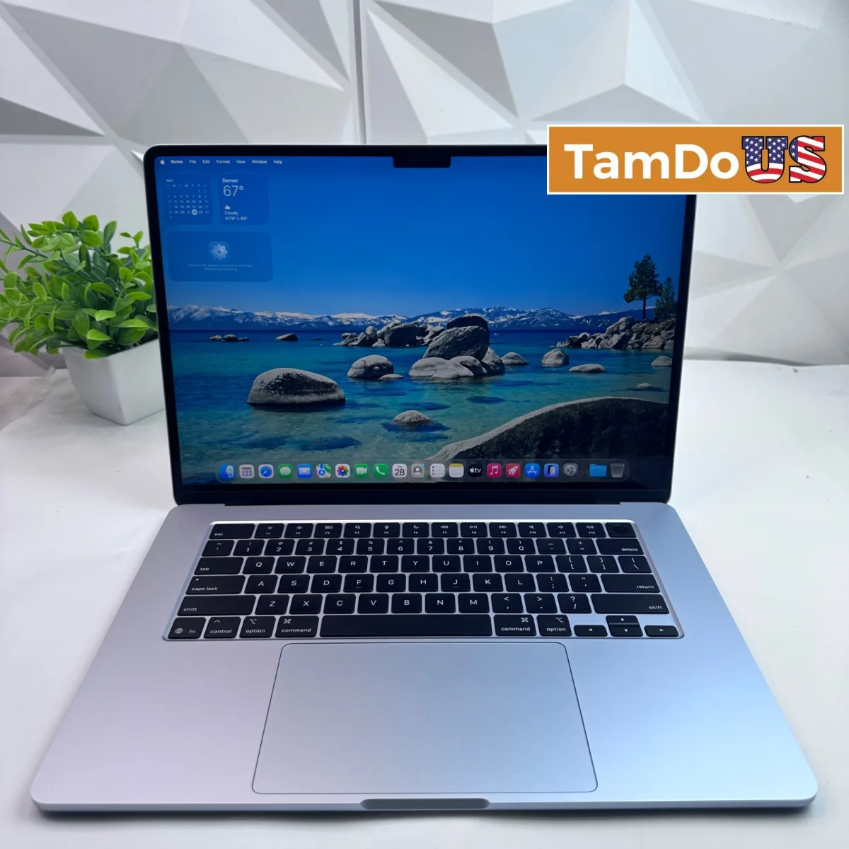 MacBook Air (15-inch, M4, 2025) 10-Core GPU, 16GB, 256GB SSD, Sky Blue - Photo 1 - Real photo at TamDoUS Salt Lake City