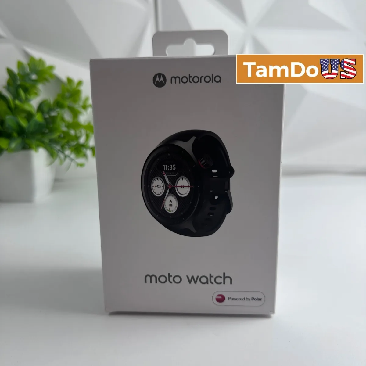 Motorola Moto Watch Smartwatch Powered by Polar Fitness Tracker Black - Photo 1 - Real photo at TamDoUS Salt Lake City