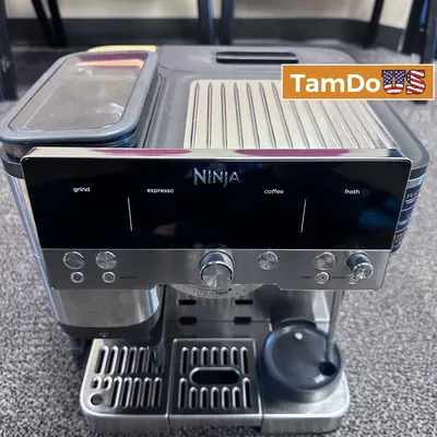Ninja Luxe Cafe Premier ES601 Espresso Coffee Cold Brew Machine with Grinder at Kitchen, Dining & Bar in excellent condition