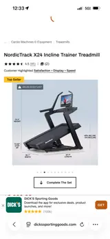 NordicTrack X24 Treadmill with 40% Incline for Strength & Cardiovascular Health - Thumbnail 4