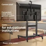 ONKRON TS1991 Mobile TV Stand Cart Rolling Mount for 50-100 in TV Max 265 lbs - Thumbnail 3
